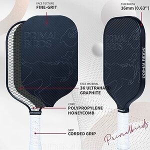 Primal Birds Graphite Pickleball Paddle never used